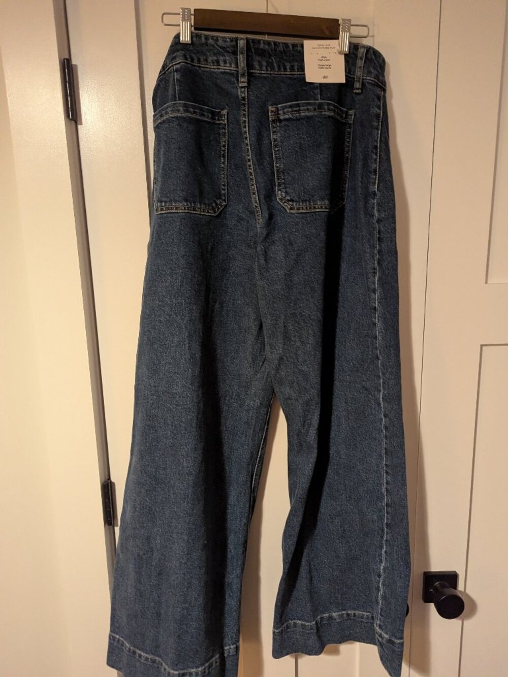 H&M NWT Wide Leg Jeans Size 14 longer inseam 31" - Picture 6 of 7
